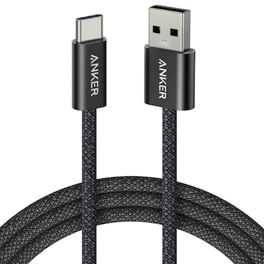 Anker PowerLine Plus USB-A to USB-C Braided Cable 3ft, Black