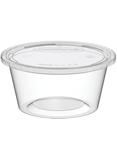 300 SET - 60ml - Plastic Clear Portion Cups/Souffle Cups/Sauce Cups With Clear Lid - (SAUCE - SPICES - PICKLE - JELLY - LIQUID) -(HOT &amp; COLD USE)