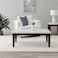 Brody Marble Coffee Table -White/Dark Walnut