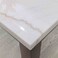 Brody Marble Coffee Table -White/Dark Walnut