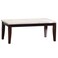 Brody Marble Coffee Table -White/Dark Walnut