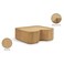 Nordomi Set of 2 Coffee and End Table-Natural Oak