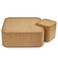 Nordomi Set of 2 Coffee and End Table-Natural Oak
