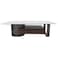 Dustin Coffee Table with Drawer - Light Grey/Gunmetal Black