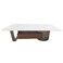 Dustin Coffee Table with Drawer - Light Grey/Gunmetal Black