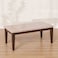 Brody Marble Coffee Table - Beige/Dark Walnut