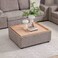 Odum Centre Table with Storage-Brown/Natural Oak