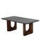 Malmo Marble Top Coffee Table-Black/Walnut