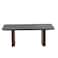 Malmo Marble Top Coffee Table-Black/Walnut
