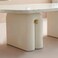 Qasr Set of 2 Coffee Table -Pearl White/Silver