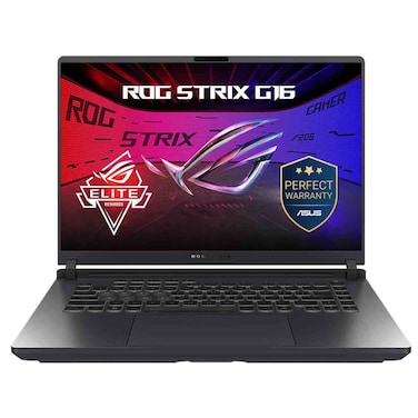 أسوس أر أو جي ستريكس G16 كمبيوتر محمول للألعاب ، معالج إنتل كور i7-14650HX، سعة تخزين 16 جيغا، قرص صلب SSD بسعة 1 تيرابايت، شاشة 16 بوصة، بطاقة رسومات إنفيديا جي فورس آر تي إكس 5060، G615