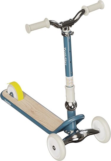 Yvolution Classic Glider Blue &ndash; Adjustable Handlebar, Chrome Finish, Unique Folding Style, Foldable Handlebar, Puncture-Proof PU Cast Wheels (YS50B2)