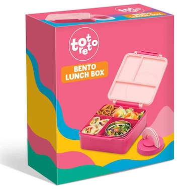 Toretto Bento Lunch Box, Pink