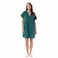 TEX Women Solid V-Neck Kaftan Dress, I275869, Green, XS/S