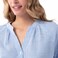 TEX Women Striped Long Sleeve Shirt, I274513, Navy, S