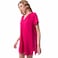 TEX Women Solid V-Neck Kaftan Dress, I275869, Pink Dark, XS/S
