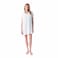 TEX Women Solid V-Neck Kaftan Dress, I275869, White, XS/S