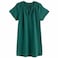 TEX Women Solid V-Neck Kaftan Dress, I275869, Green, M/L