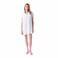 TEX Women Solid V-Neck Kaftan Dress, I275869, White, XL/XXL