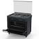 Terim Freestanding Gas Oven Cooker, TERGC965BO, 90x60cm, 5 Burners, Black