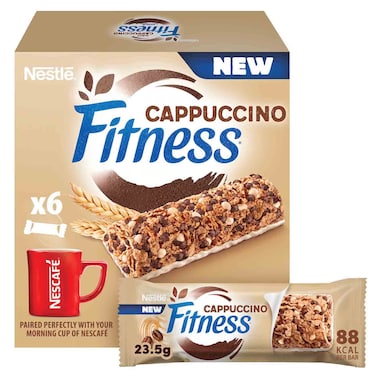 Nestle Fitness Cappuccino Cereal Bars 23.5g, Pack of 6