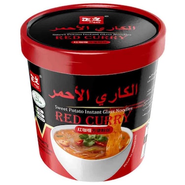 Indian Red Curry Flavor, Glass Noodles Cup, 77g