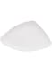 Harmony Frosted Leaf Plate - White