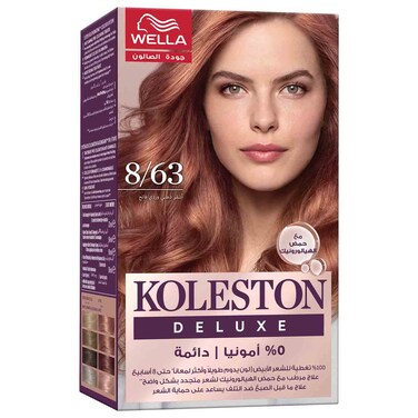 Wella Koleston Deluxe Zero Ammonia Permanent Hair Color, Light Rose Blonde 8/63