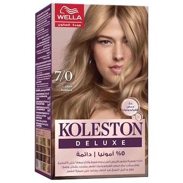 Wella Koleston Deluxe Zero Ammonia Permanent Hair Color, Medium Blonde 7/10