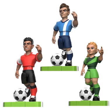 Funrise Power Shots Strike Cruz Soccer Action Figure Game, 9 Inch