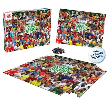 Top Trumps World Football Stars Jigsaw Puzzle with Poster, 1000 PCS