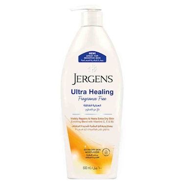 Jergens Ultra Healing Fragrance Free Extra Dry Skin Moisturizer With Vitamins C, E and B5, 600ml