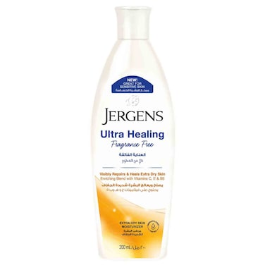 Jergens Ultra Healing Fragrance Free Extra Dry Skin Moisturizer With Vitamins C, E and B5, 200ml