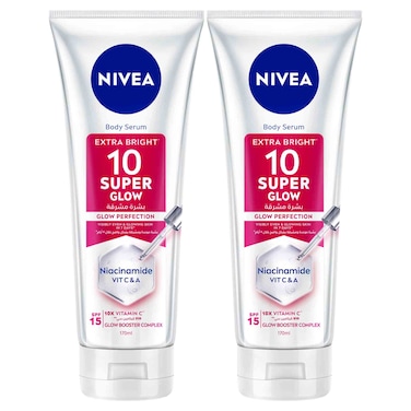 Nivea Body Glow and Glow Radiant Lotion 170ml, Pack of 2