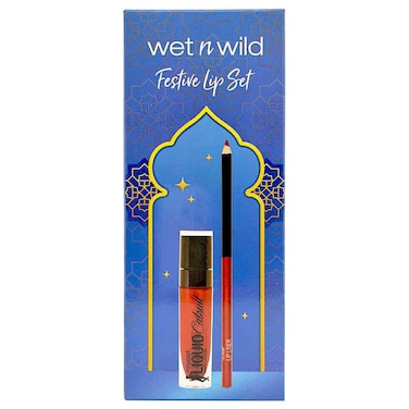 Wet N Wild Festive Lip Set, Megalast Liquid Catsuit Matte Lipstick and Lipliner