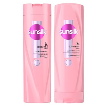 Sunsilk Luminous 100 Shampoo 400ml and Conditioner 350ml
