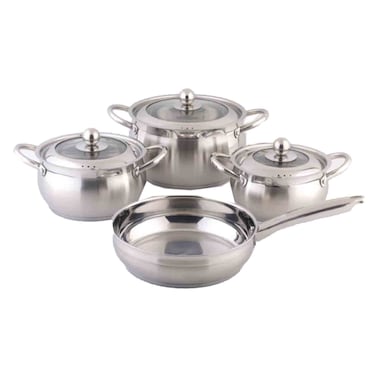 Carl Schmidt Sohn Bremen Stainless Steel Cookware Set, 7 PCS