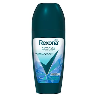 رول أون ريكسونا ثيرمو كول للرجال، بالمنثول المنعش واللافندر الأزرق، ٥٠ مل