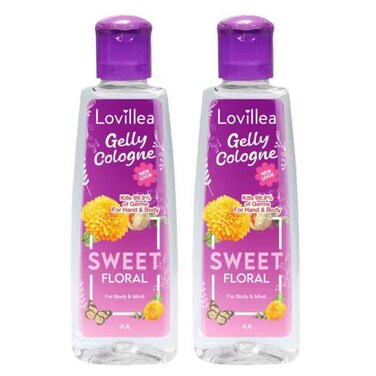 Lovillea Gelly Cologne Sweet Floral 200ml, Pack of 2