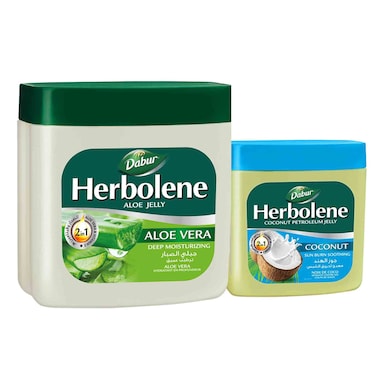 Dabur Herbolene Aloe Vera Jelly, 425ml and Coconut Petroleum Jelly, 115ml