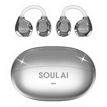 X.Cell Soul Clip AI TWS Premium Wireless Earbuds, Silver