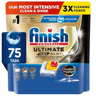 فينيش ألتيميت بلس أقراص لغسالة الصحون، 75 قرصًا