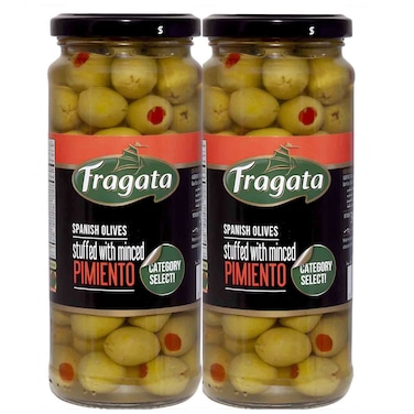 Fragata Green Stuffed Olives, 30g, Pack of 2