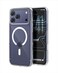 جراب شفاف لهاتف iPhone 17 Pro مع غطاء واقٍ رفيع شفاف، خفيف الوزن، غطاء واقٍ مغناطيسي متوافق مع الشحن