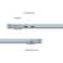 Apple MacBook Air M5 13-inch, 16 GB RAM, 512 GB, Sky Blue, English Keyboard