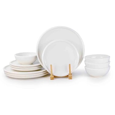 Cuisine Art Emme Bone China Dinnerware Set, 12 PCS
