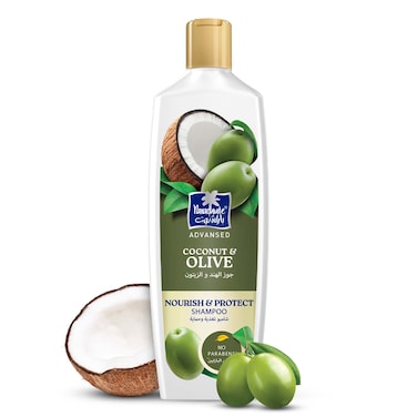 Parachute Advanced Coconut and Olive Nourish and Protect Shampoo, 340ml, Pack of 2