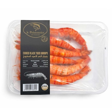 Le Poissonnier Cooked Black Tiger Shrimps 10/20 300g
