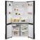 Electrolux 564L, Side-by-Side 4-Door Refrigerator, European Standard French Door Fridge, Black, EQE5700D-B