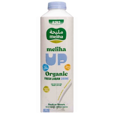 Meliha Organic Up Fresh Laban Drink, 1L